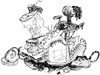 pen & ink garbage pile